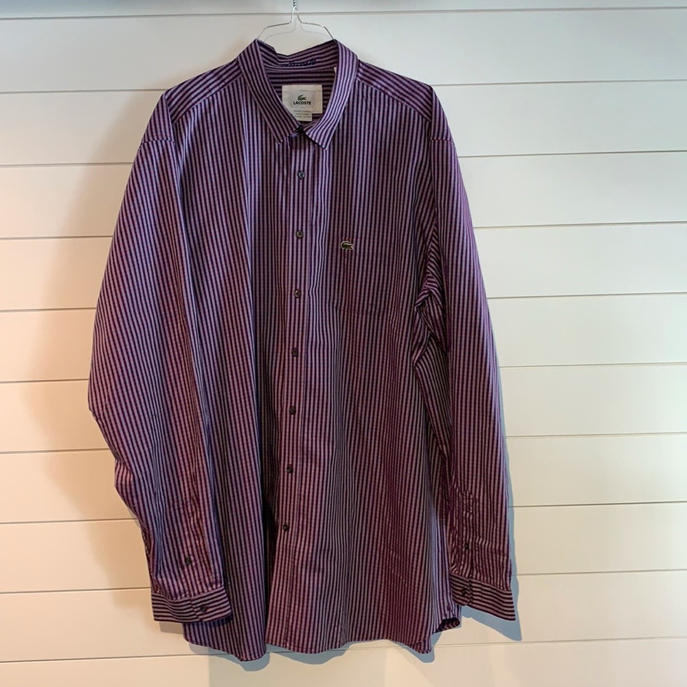 Lacoste Men’s Button Down Shirt 2XLT NWT